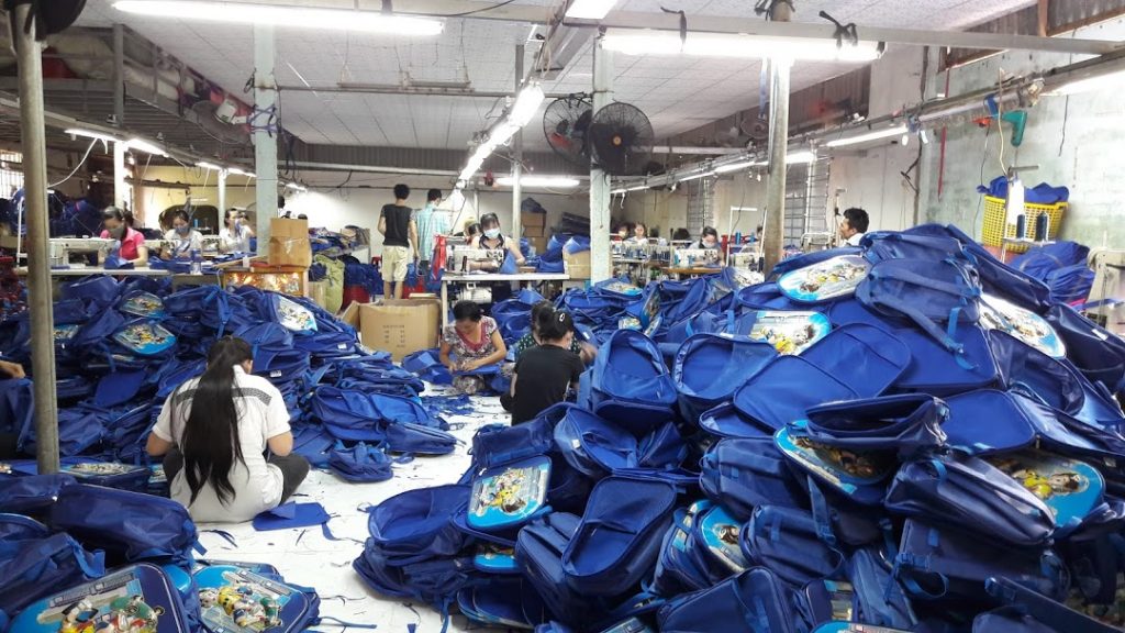 Xưởng sản xuất balo túi xách chất lượng